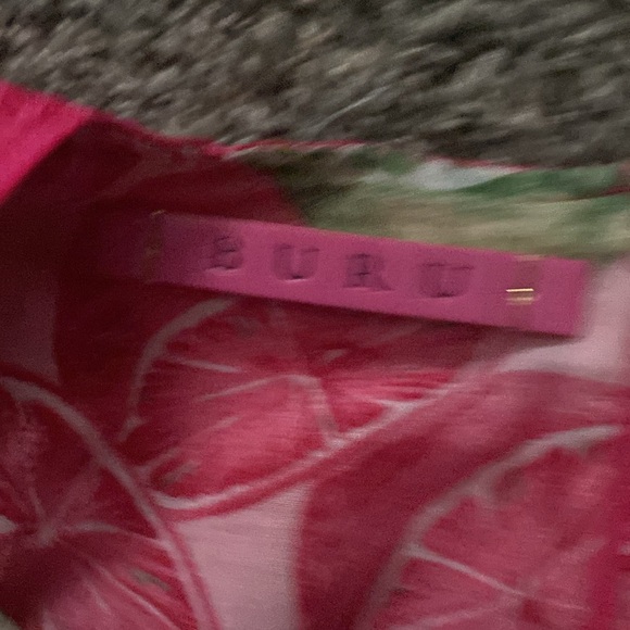 Buru dress w/ lining. Hot pink/textured w/ ruffles. Size xs. Great condition. - Picture 5 of 5